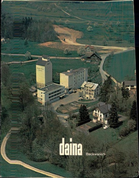 Gossau, Haslenmühle, Flugaufnahmen, daina Backwaren Vorderseite