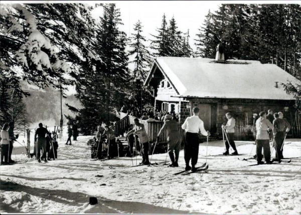 Urnäsch, Skihaus Osteregg, Photografie vergrössert Vorderseite