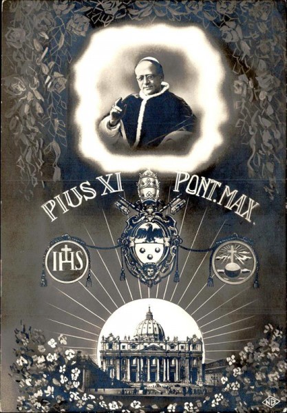 Pius XI, Pont.max. Vorderseite