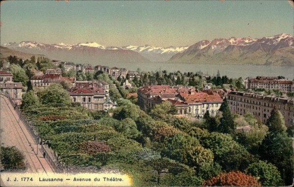 Lausanne - Avenue du Théatre Vorderseite