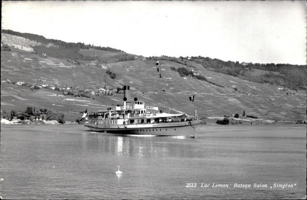 Lac Léman, Bateau Salon Simplon Vorderseite