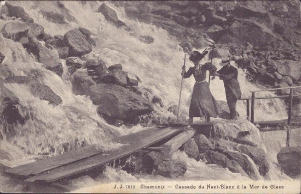 Chamonix, Cascade du Nant-Blanc... Vorderseite