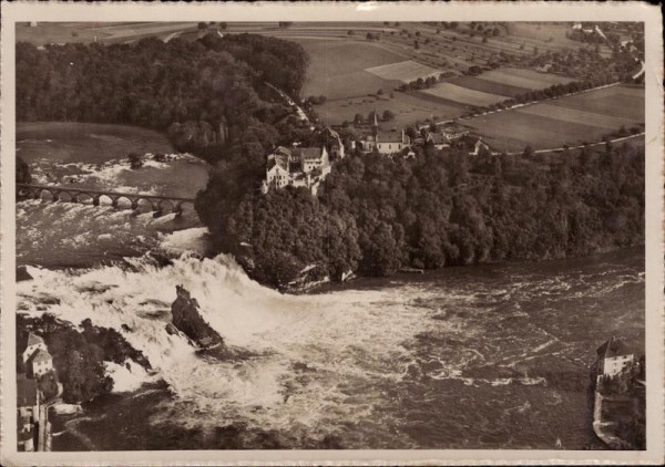 Rheinfall Neuhausen, Fliegeraufnahme Vorderseite