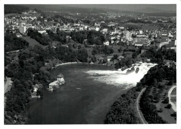 Neuhausen am Rheinfall-Flugaufnahme Vorderseite