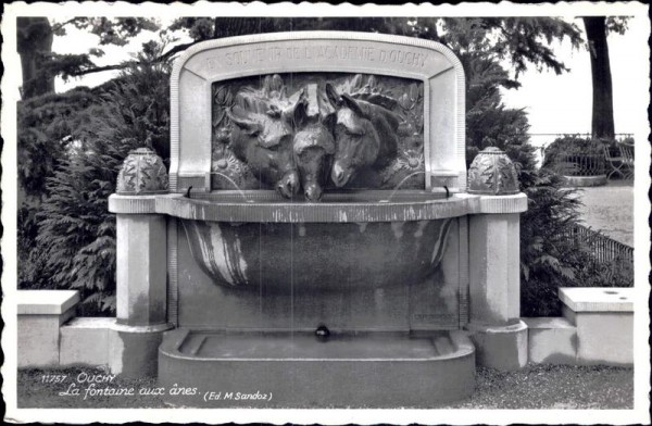 Ouchy, La fontaine aux ânes Vorderseite