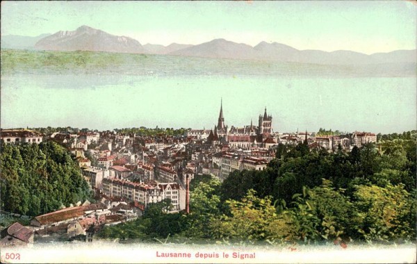 Lausanne depuis le Signal Vorderseite