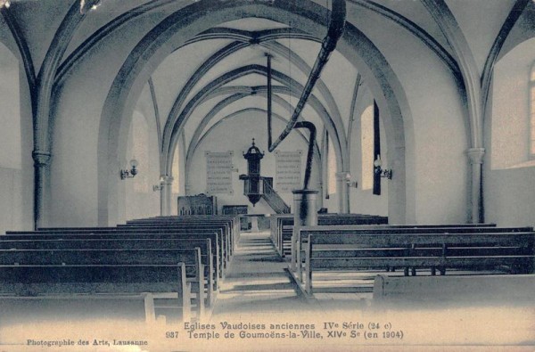 Eglises Vaudoises anciennes, Temple de Goumoens-la-Ville  Vorderseite