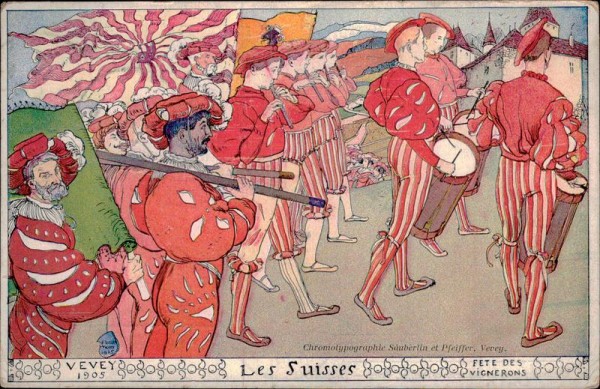 Vevey, Fête des Vignerons, 1905 Vorderseite