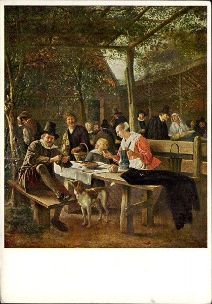 Jan Steen: Im Wirtshausgarten Vorderseite