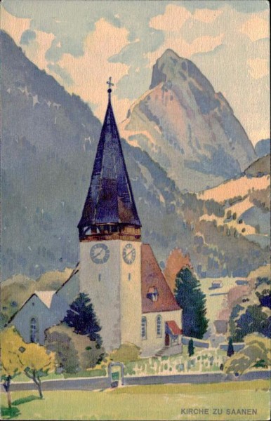 Kirche zu Saanen Vorderseite