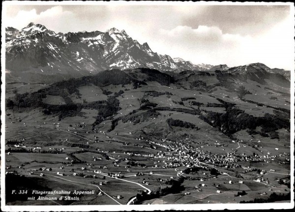 Appenzell, Flugaufnahme Vorderseite